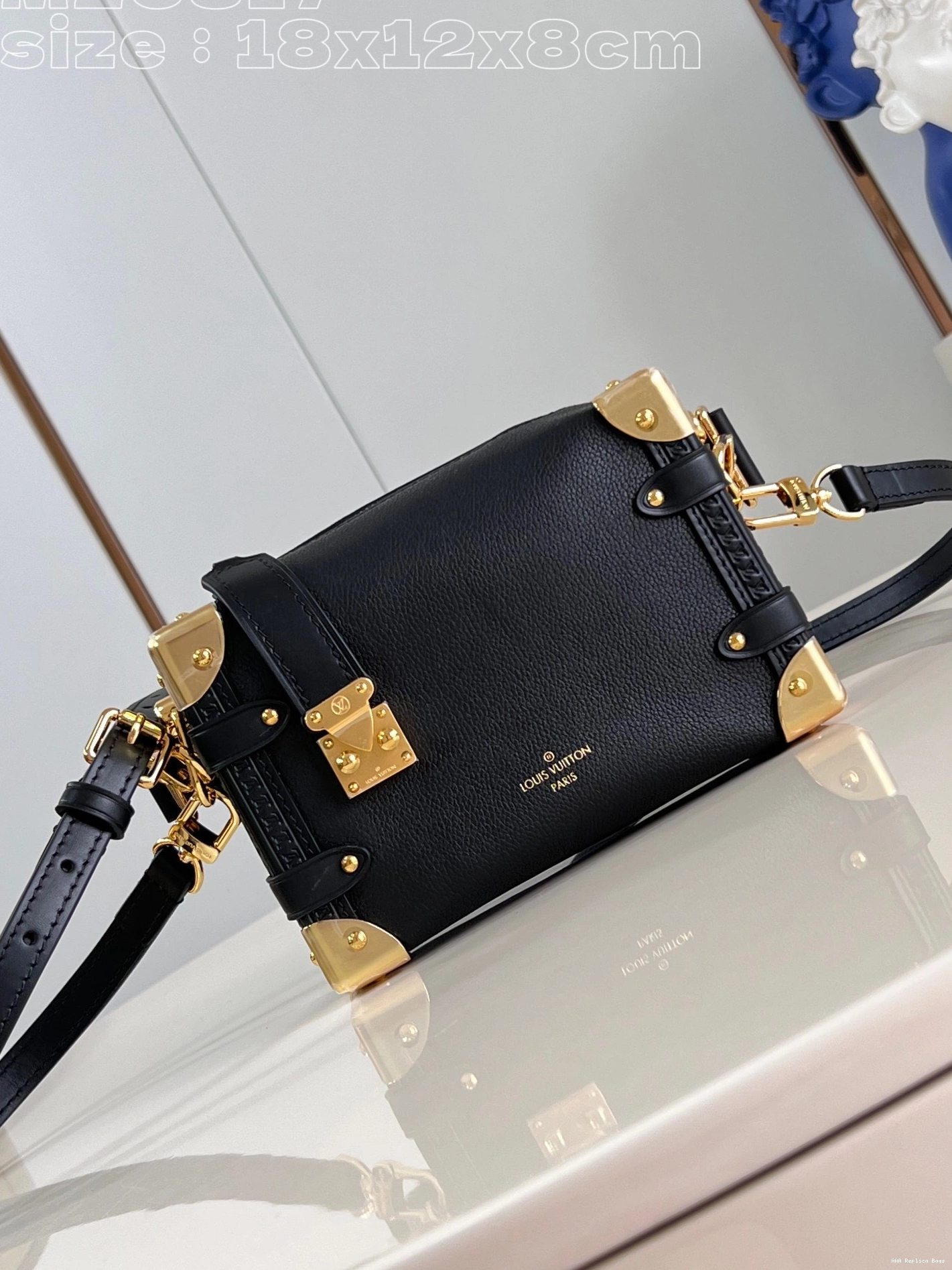 Aaa replica ru VUITTON Trunk Side PM-18*12.5*8CM LOUIS 0725
